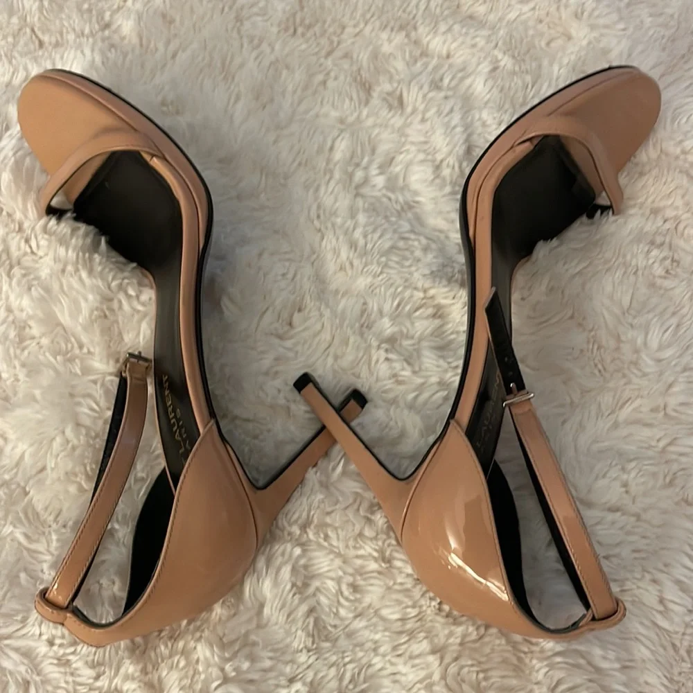 Saint Laurent nude pink Jane stiletto heels 37.5 - Picture 8 of 10
